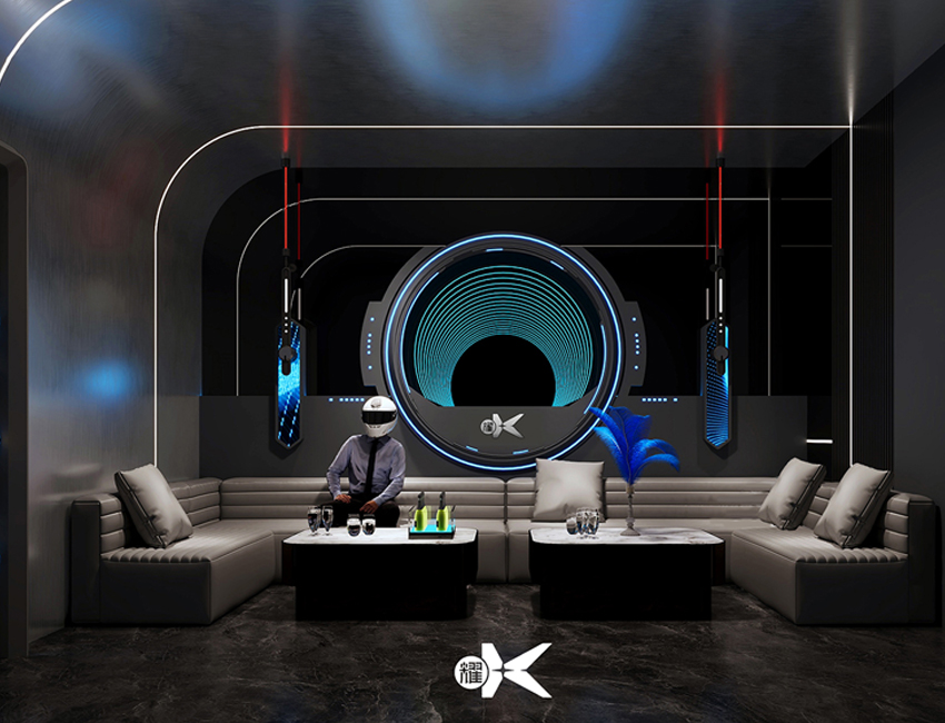 黑金时代门店展示（蓝色包厢）